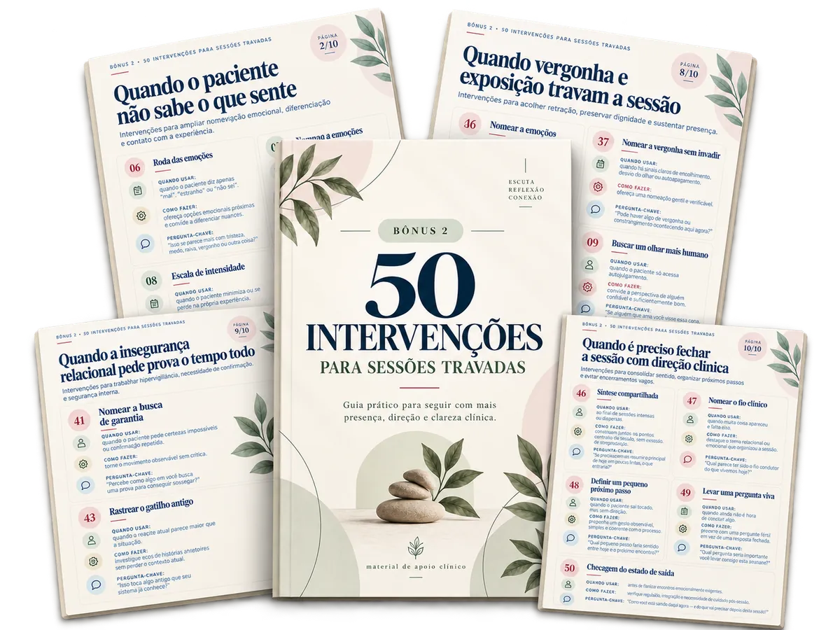 Bônus 2 do Mapa Clínico do Apego com páginas internas